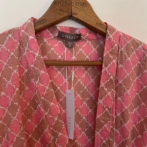 Lilla P , Block Print Cotton Robe one size